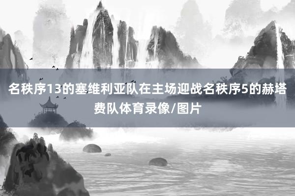 名秩序13的塞维利亚队在主场迎战名秩序5的赫塔费队体育录像/图片
