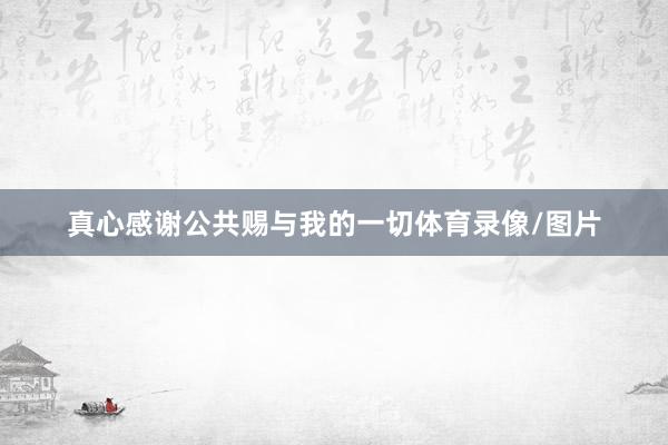 真心感谢公共赐与我的一切体育录像/图片